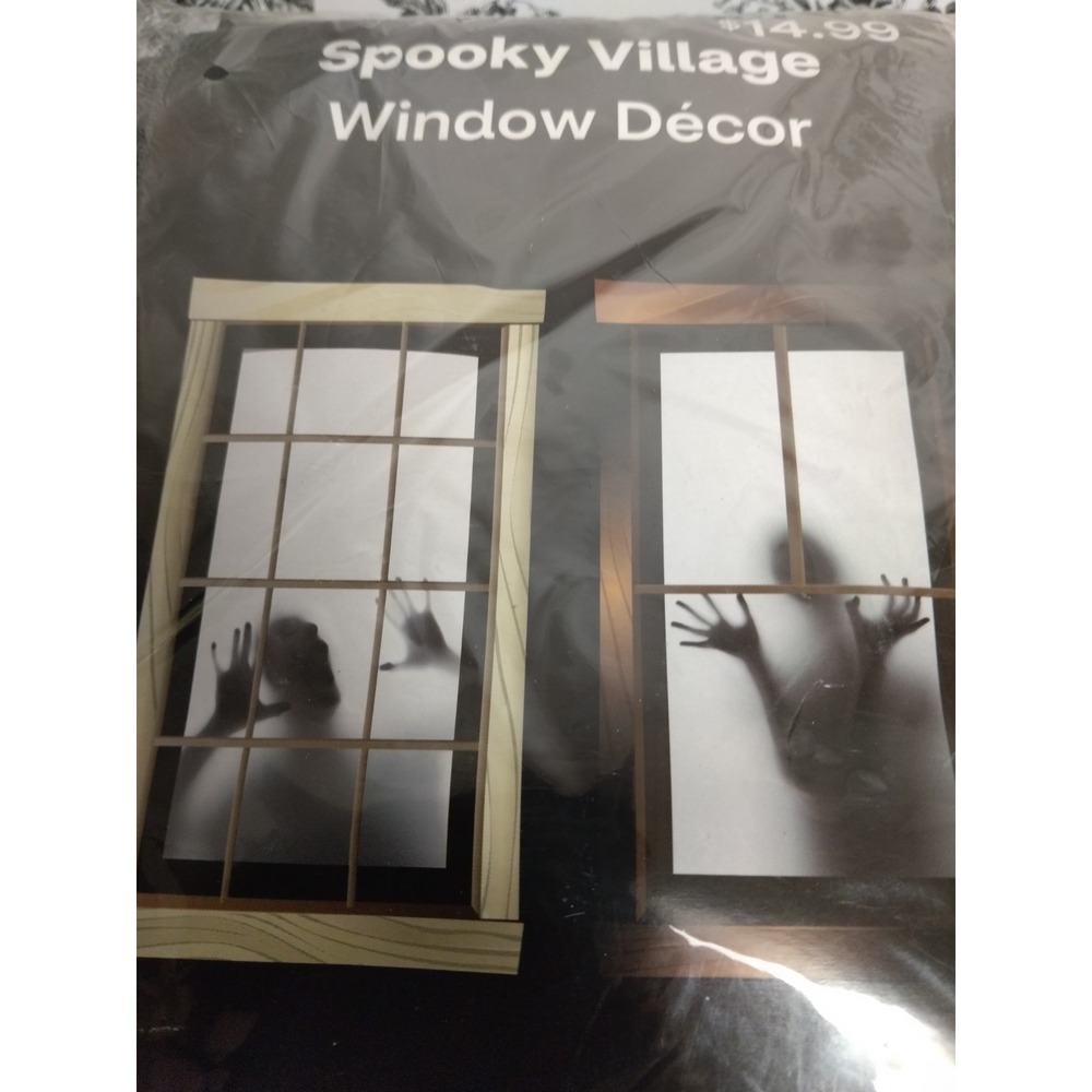 Halloween‎ Spooky Village Window Decor 35X60"